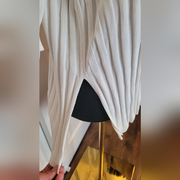 H&M Ivory Ribbed Collared Blouse - Picture 5 of 9